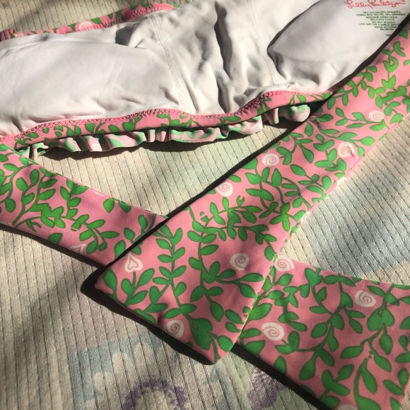 Lilly Pulitzer Pink & Green Floral Bikini - Picture 6 of 10